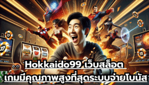 Hokkaido99 เว็บสล็อต เกมมีคุณภาพสูงที่สุด ระบบจ่ายโบนัสสูง เล่นสนุกสนาน ผ่านเว็บได้เลย